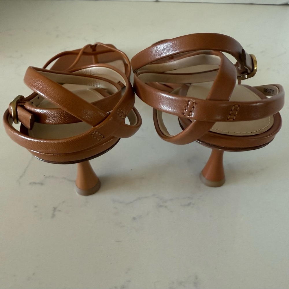 Veronica Beard Caterina Leather Ankle Strap Heels | Size 6 | NWOB - Picture 5 of 5
